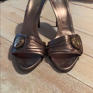 Gold Gucci Heels